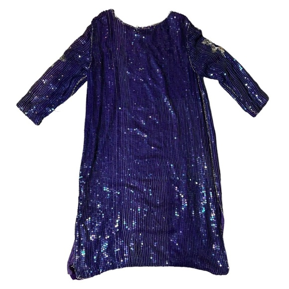 Fully Beaded Silk Tunic Dress Vintage - Picture 5 of 13